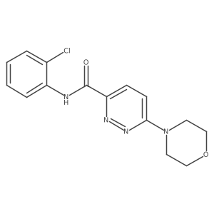 N-(2-chlorophenyl)-6-morpholinopyridazine-3-carboxamide结构式