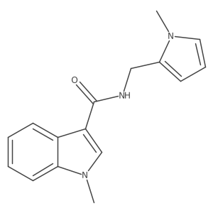 1-methyl-N-[(1-methyl-1H-pyrrol-2-yl)methyl]-1H-indole-3-carboxamide Structure