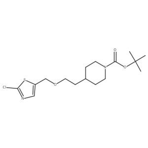 tert-Butyl 4-(2-((2-chlorothiazol-5-yl)methoxy)ethyl)piperidine-1-carboxylate Structure