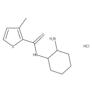 N-(2-aminocyclohexyl)-3-methylthiophene-2-carboxamide hydrochloride Structure