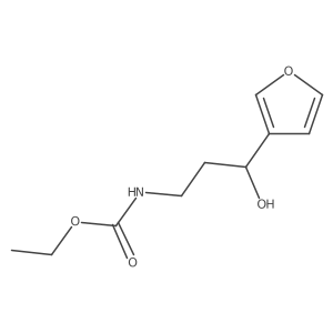 Ethyl (3-(furan-3-yl)-3-hydroxypropyl)carbamate Structure