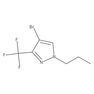 4-Bromo-1-propyl-3-(trifluoromethyl)pyrazole Structure