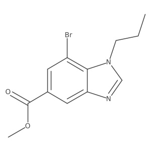 Methyl 7-bromo-1-propyl-1,3-benzodiazole-5-carboxylate Structure