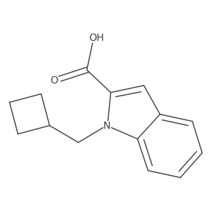 1-(Cyclobutylmethyl)-1H-indole-2-carboxylic acid Structure