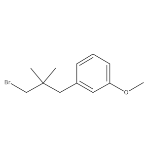 1-(3-Bromo-2,2-dimethylpropyl)-3-methoxybenzene Structure