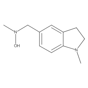 N-methyl-N-[(1-methyl-2,3-dihydro-1H-indol-5-yl)methyl]hydroxylamine Structure