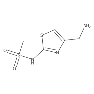 N-[4-(Aminomethyl)-1,3-thiazol-2-yl]methanesulfonamide Structure