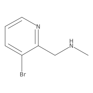 [(3-Bromopyridin-2-yl)methyl](methyl)amine结构式