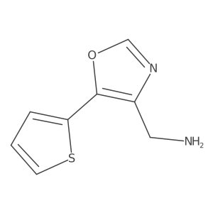 [5-(Thiophen-2-yl)-1,3-oxazol-4-yl]methanamine Structure