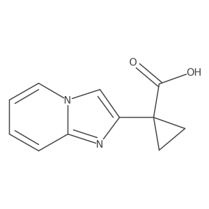 1-(Imidazo[1,2-a]pyridin-2-yl)cyclopropane-1-carboxylic acid结构式