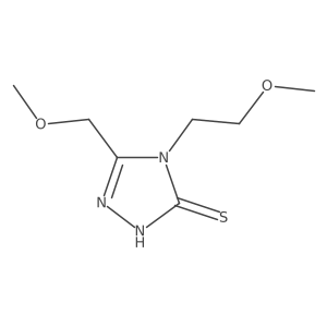 4-(2-methoxyethyl)-5-(methoxymethyl)-4H-1,2,4-triazole-3-thiol Structure