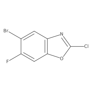 5-Bromo-2-chloro-6-fluoro-1,3-benzoxazole Structure