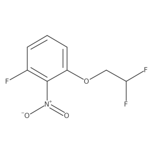 2-Fluoro-6-(2,2-difluoroethoxy)nitrobenzene结构式