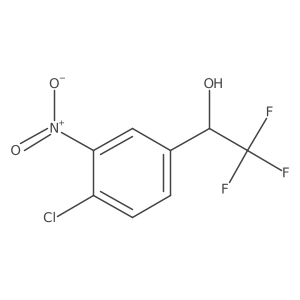 1-(4-Chloro-3-nitrophenyl)-2,2,2-trifluoroethan-1-ol Structure