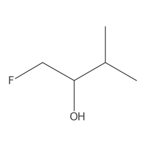 1-Fluoro-3-methylbutan-2-ol Structure