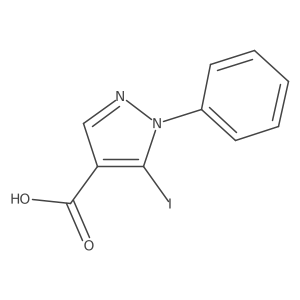 5-iodo-1-phenyl-1H-pyrazole-4-carboxylic acid Structure