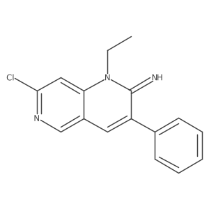 7-Chloro-1-ethyl-3-phenyl-1,6-naphthyridin-2-imine Structure