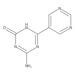 4-Amino-6-(pyrimidin-5-yl)-2,5-dihydro-1,3,5-triazin-2-one Structure