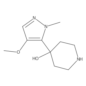 4-(4-methoxy-1-methyl-1H-pyrazol-5-yl)piperidin-4-ol Structure