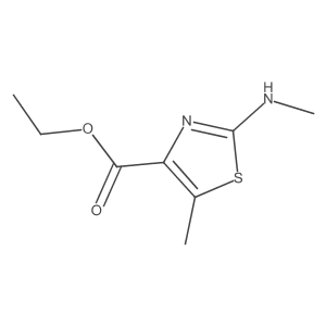 Ethyl 5-methyl-2-(methylamino)-1,3-thiazole-4-carboxylate Structure