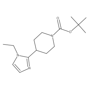tert-butyl 4-(1-ethyl-1H-imidazol-2-yl)piperidine-1-carboxylate Structure