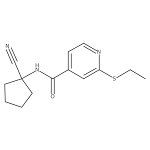 N-(1-cyanocyclopentyl)-2-(ethylsulfanyl)pyridine-4-carboxamide Structure