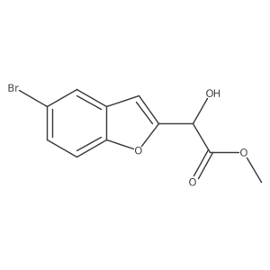 Methyl 2-(5-bromo-1-benzofuran-2-yl)-2-hydroxyacetate结构式