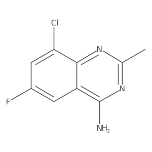 8-Chloro-6-fluoro-2-methylquinazolin-4-amine Structure
