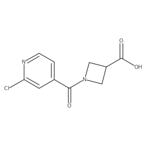 1-(2-Chloroisonicotinoyl)azetidine-3-carboxylic acid结构式