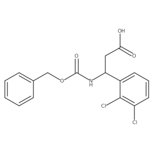 (3S)-3-{[(benzyloxy)carbonyl]amino}-3-(2,3-dichlorophenyl)propanoic acid Structure