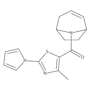 (1R,5S)-8-azabicyclo[3.2.1]oct-2-en-8-yl(4-methyl-2-(1H-pyrrol-1-yl)thiazol-5-yl)methanone Structure