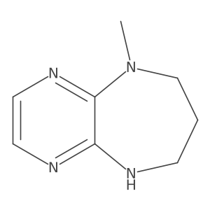 5-Methyl-6,7,8,9-tetrahydro-5H-pyrazino[2,3-b][1,4]diazepine结构式