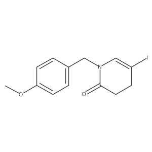 5-iodo-1-(4-methoxybenzyl)-3,4-dihydropyridin-2(1H)-one结构式