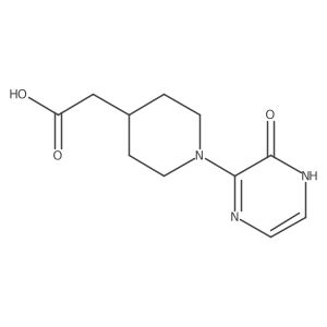 2-(1-(3-Oxo-3,4-dihydropyrazin-2-yl)piperidin-4-yl)acetic acid结构式