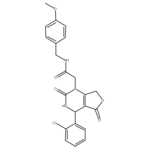 2-[4-(2-Chlorophenyl)-2,5-dioxo-1H,2H,3H,4H,5H,7H-furo[3,4-D]pyrimidin-1-YL]-N-[(4-methoxyphenyl)methyl]acetamide Structure