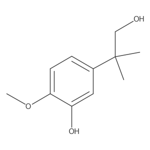 5-(1-Hydroxy-2-methylpropan-2-yl)-2-methoxyphenol Structure
