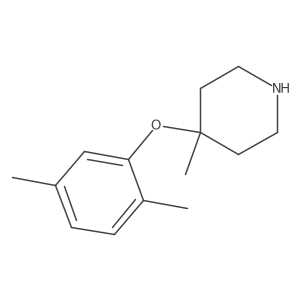4-(2,5-Dimethylphenoxy)-4-methylpiperidine Structure