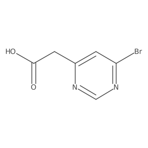2-(6-Bromopyrimidin-4-yl)acetic acid结构式