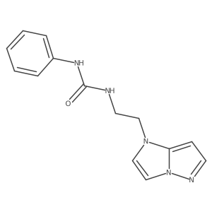 1-(2-(1H-imidazo[1,2-b]pyrazol-1-yl)ethyl)-3-phenylurea Structure