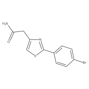 2-[2-(4-Bromophenyl)-1,3-thiazol-4-yl]acetamide结构式