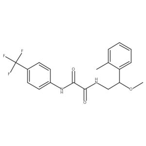 N1-(2-methoxy-2-(o-tolyl)ethyl)-N2-(4-(trifluoromethyl)phenyl)oxalamide Structure