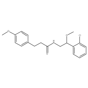 N-[2-(2-chlorophenyl)-2-methoxyethyl]-3-(4-methoxyphenyl)propanamide Structure