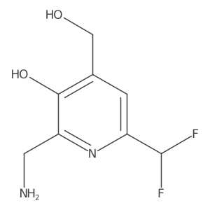 2-(Aminomethyl)-6-(difluoromethyl)-3-hydroxypyridine-4-methanol Structure