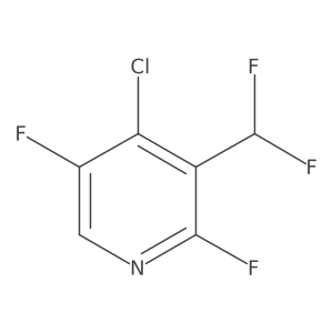 4-Chloro-3-(difluoromethyl)-2,5-difluoropyridine结构式