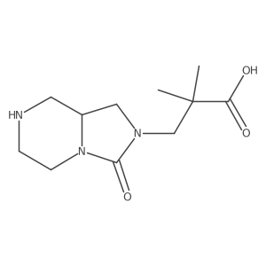 (S)-2,2-Dimethyl-3-(3-oxohexahydroimidazo[1,5-a]pyrazin-2(3H)-yl)propanoic acid Structure