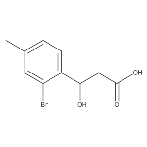 (3r)-3-(2-Bromo-4-methylphenyl)-3-hydroxypropanoic acid Structure