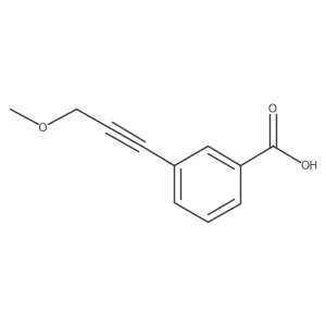 3-(3-Methoxyprop-1-yn-1-yl)benzoic acid结构式