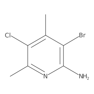 3-Bromo-5-chloro-4,6-dimethylpyridin-2-amine Structure