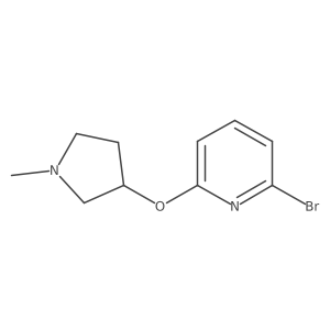 2-Bromo-6-[(1-methyl-3-pyrrolidinyl)oxy]pyridine Structure