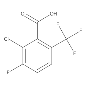 2-Chloro-3-fluoro-6-(trifluoromethyl)benzoic acid Structure